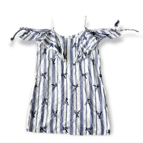 Misa Nicolette Off Shoulder Stripe Mini Dress medium - Picture 3 of 8